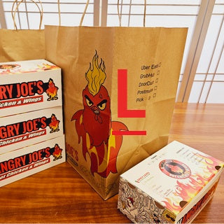 Paper Bag w/Handle (L) 200ct/Box