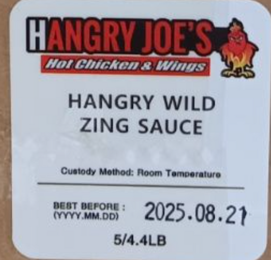 HG13 Wild Zing Sauce 4.4LB/5Bg/Box