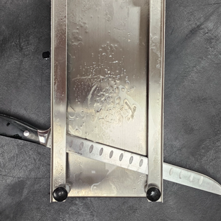 Stainless Chicken Breast Slicing Board with 10" Carving Knife