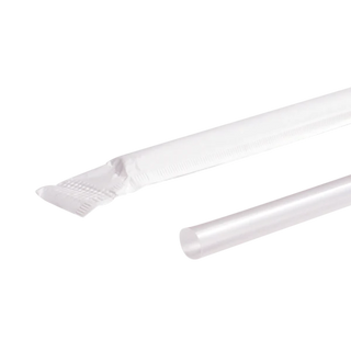 C9093 Clear Soda Straws 7.75" 2,000ct/Box